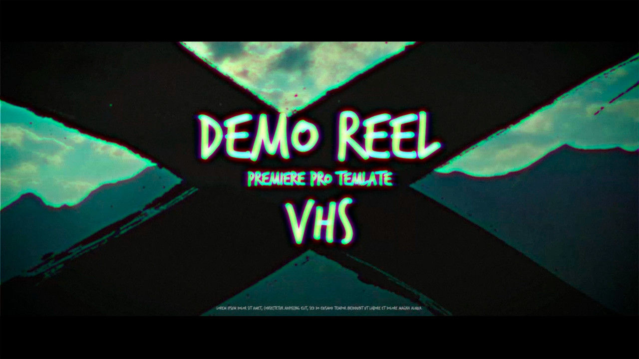 演示卷轴VHS动态动画Pr模板