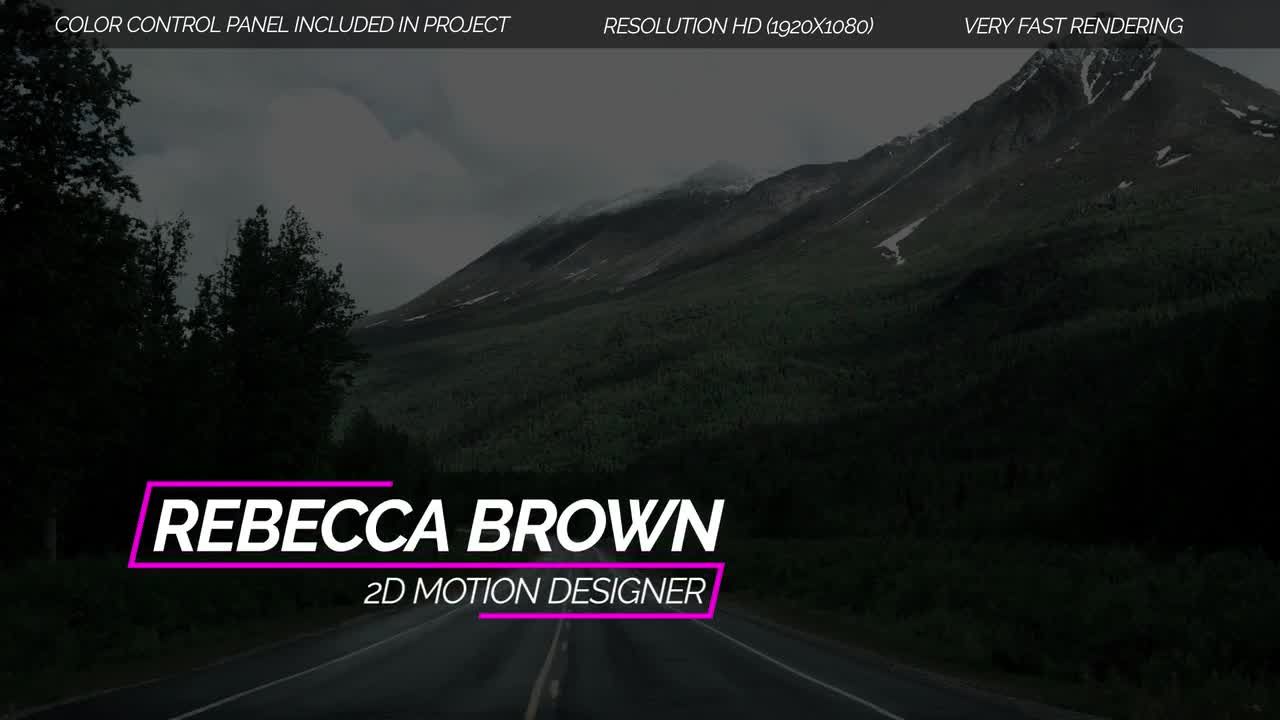 18个简单的三分之二效果素材库精选AE模板