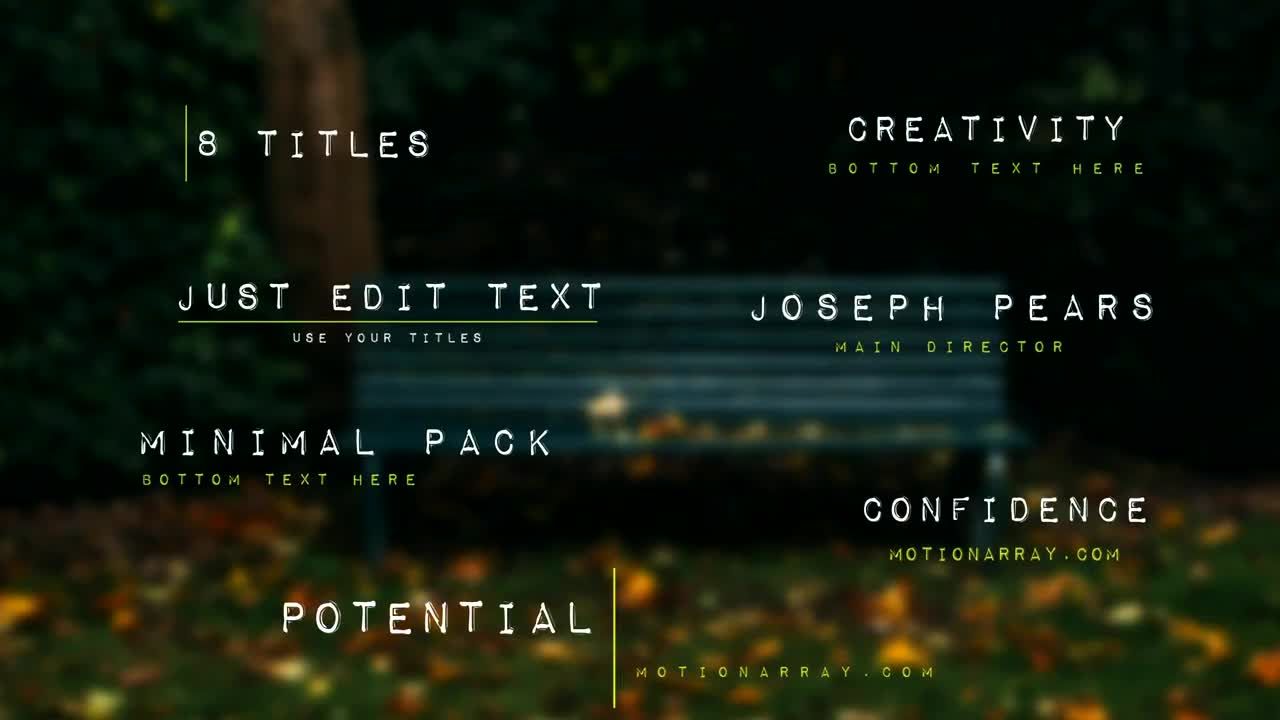 8个精彩的现代广告标题素材库精选AE模板