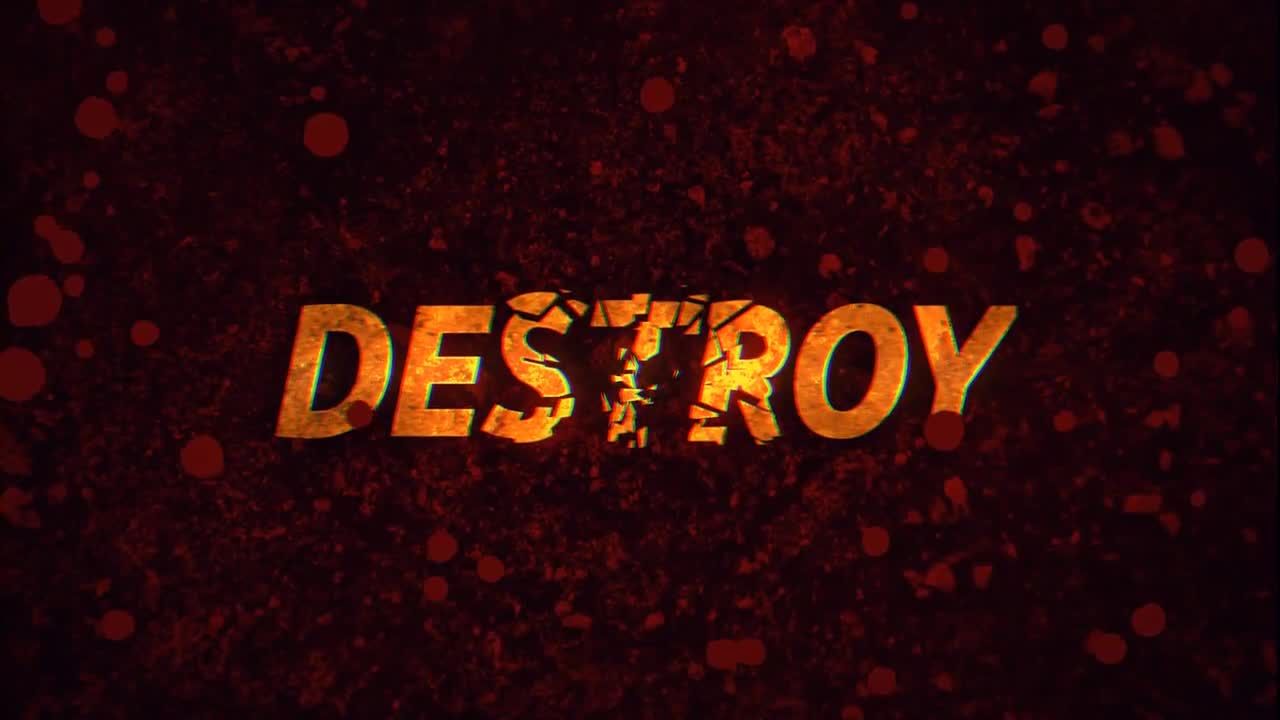 恐怖神秘的字幕预告片头素材库精选AE模板