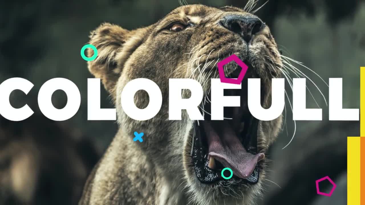 积极乐观氛围的缩放形状效果Logo标题素材库精选AE模板