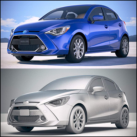 Toyota Yaris Hatchback US 2020丰田越野车素材之家精选3D模型