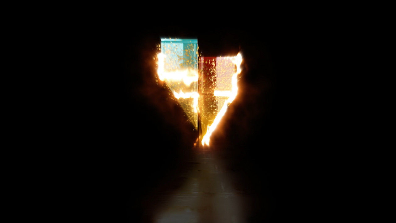 金粒子Logo图标素材库精选AE模板