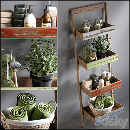 浴室洗浴装饰品素材之家精选3D模型