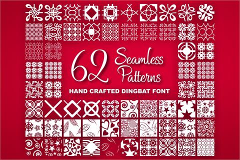 Seamless Patterns font素材之家精选英文字体