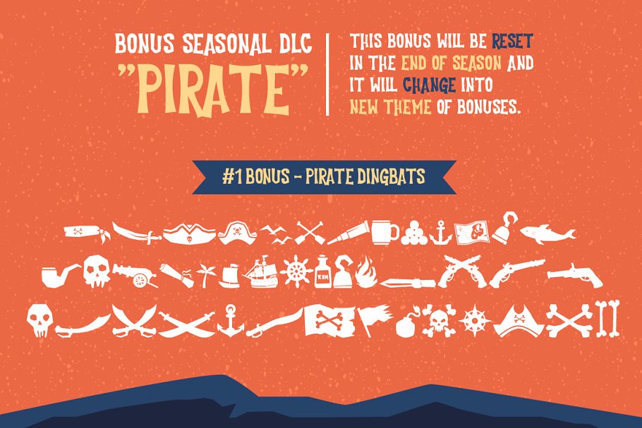 Cutlass Typeface + Bonus Font插图4