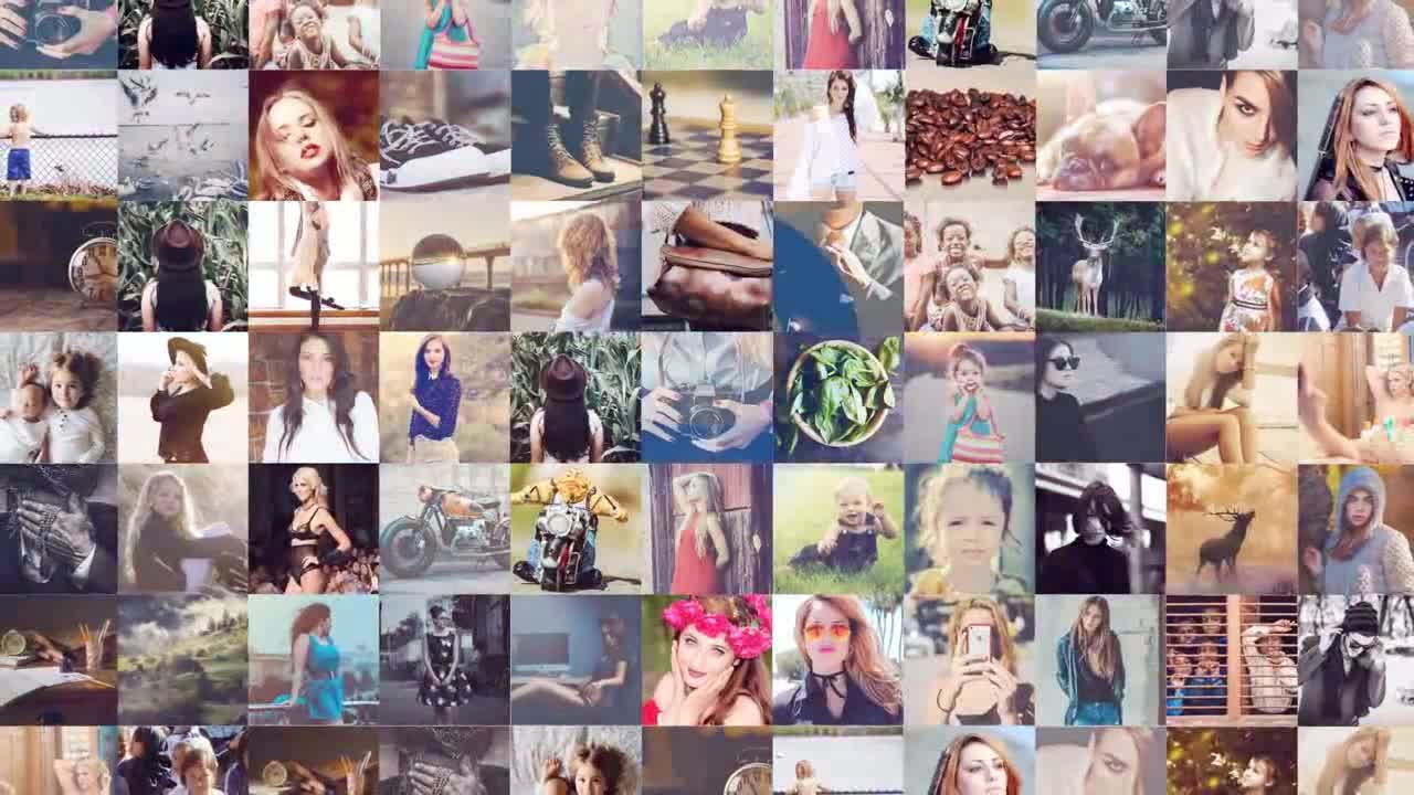 创意照片库素材库精选AE模板