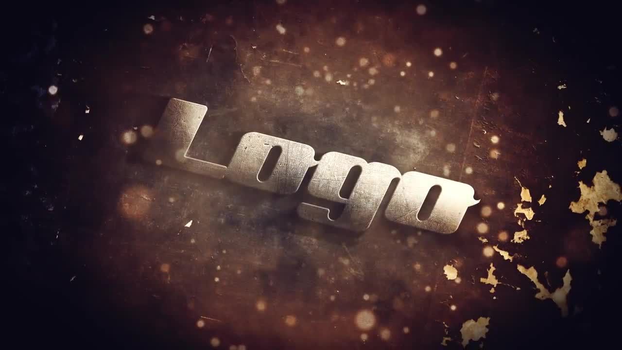 电影金属标志素材库精选AE模板