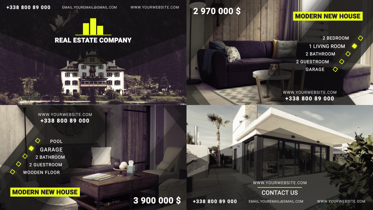 房产中介室内装修宣传素材库精选AE模板