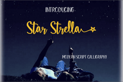Star Strella font素材之家精选英文字体