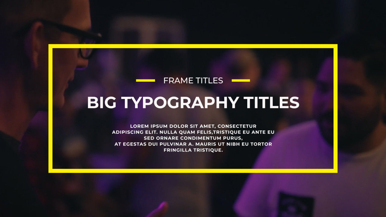 大字体全屏动画标题素材库精选AE模板