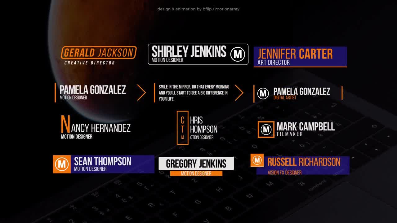 12现代酷黑键盘背景全屏标题动画素材库精选AE模板