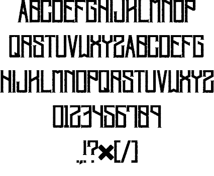 Villagers font插图1 Villagers font插图1