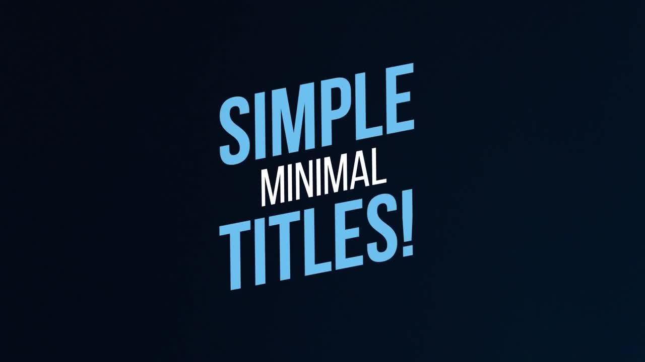 动态Vlog标题素材库精选AE模板