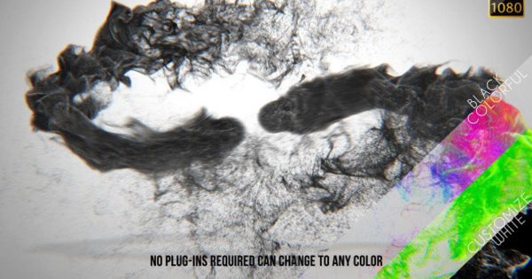 彩墨魔法粒子轨迹logo演示素材库精选AE模板 Particle Trail Reveal