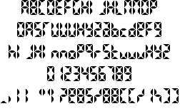 Bittypix Countdown font插图1