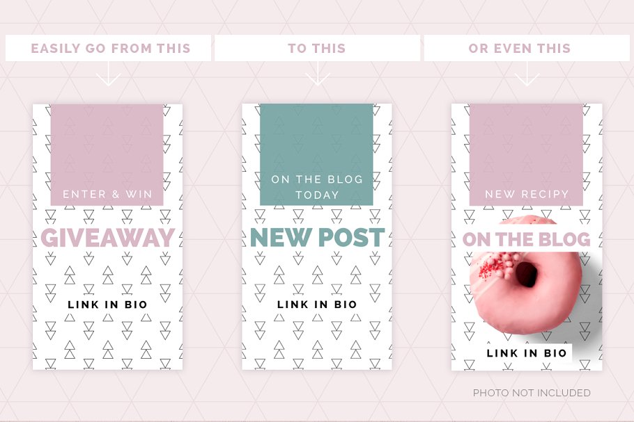 极简主义Instagram几何线条故事贴图模板素材库精选 Minimal Instagram Pack插图(5)