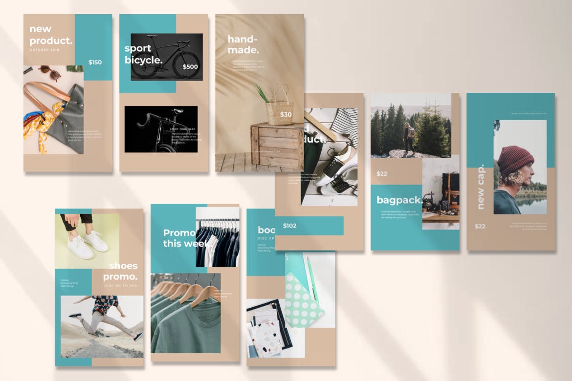 Instagram社交电商推广设计素材包 Instagram Story Template – Minimalist Store design插图(1)