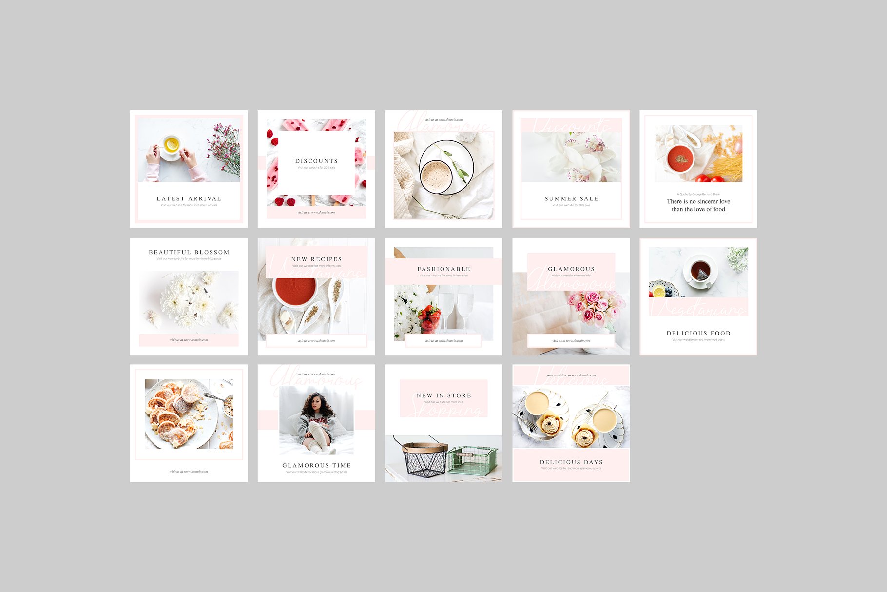 简约生活社交媒体贴图模板素材库精选 San Francisco Social Media Pack插图(3)