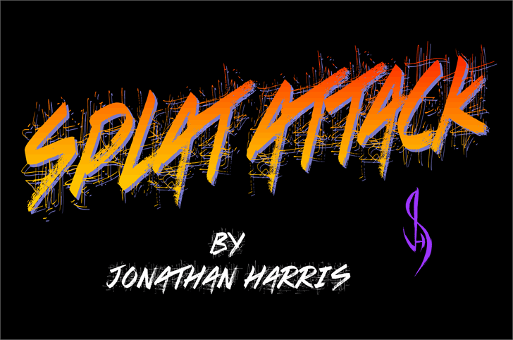 Splat Attack font插图
