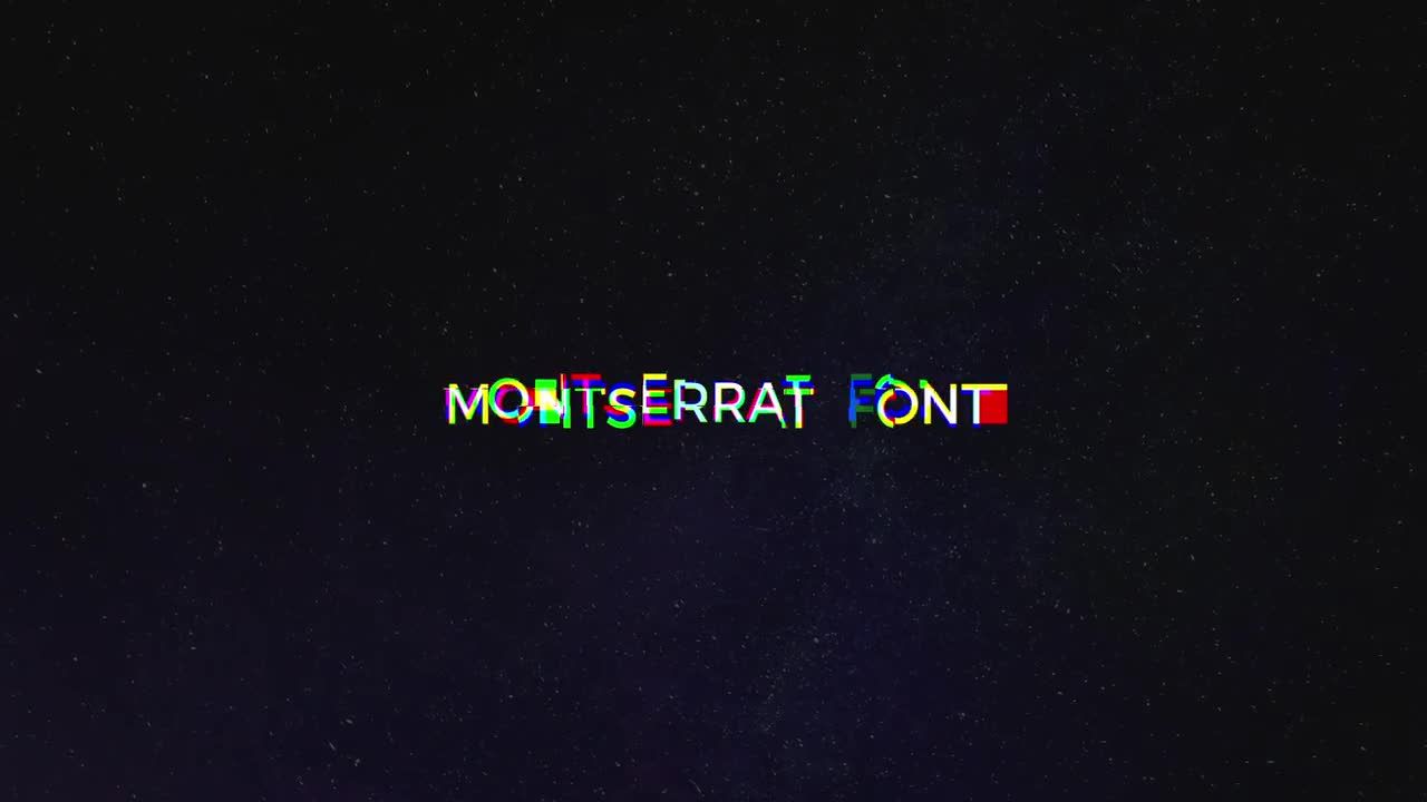 10个高科技和能量动画故障和扭曲的文本动画素材库精选AE模板