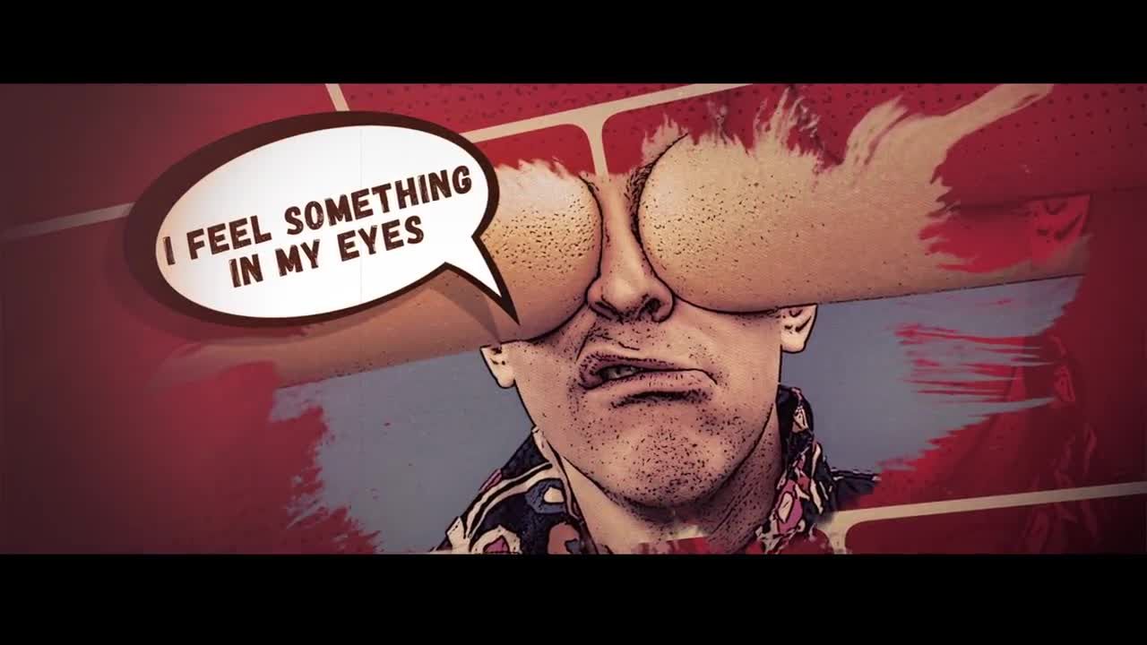 夸张的卡通漫画幻灯片素材库精选AE模板