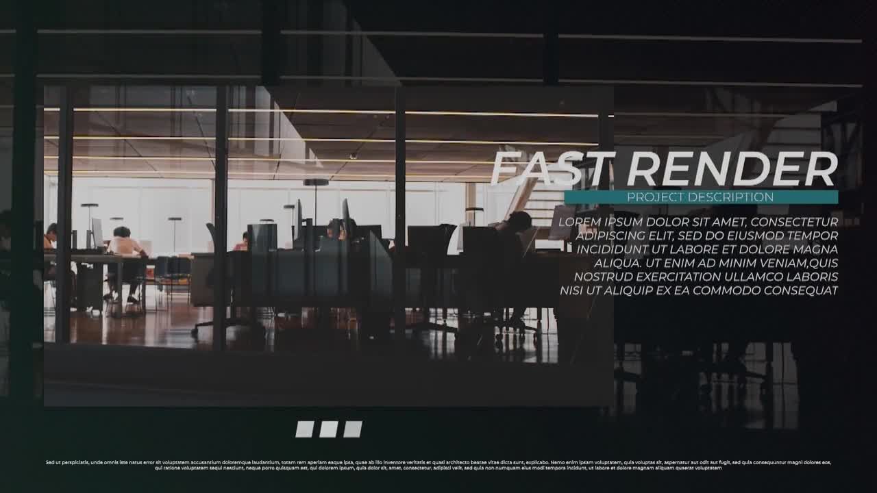 独特的企业幻灯片动画Pr模板