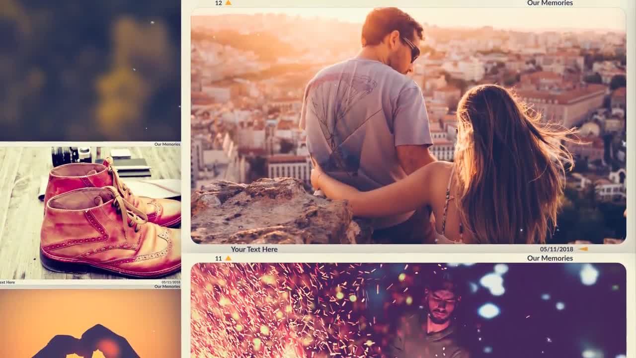 干净且富有创意的旅行照片素材库精选AE模板