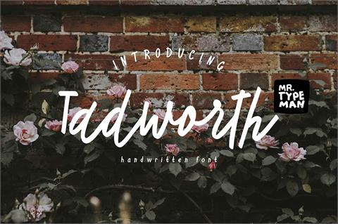 Tadworth font素材之家精选英文字体