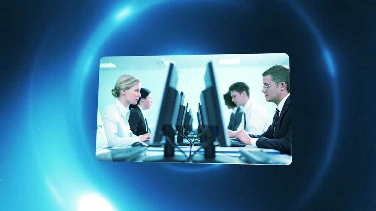 现代圆形光辉商业宣传片素材库精选AE模板