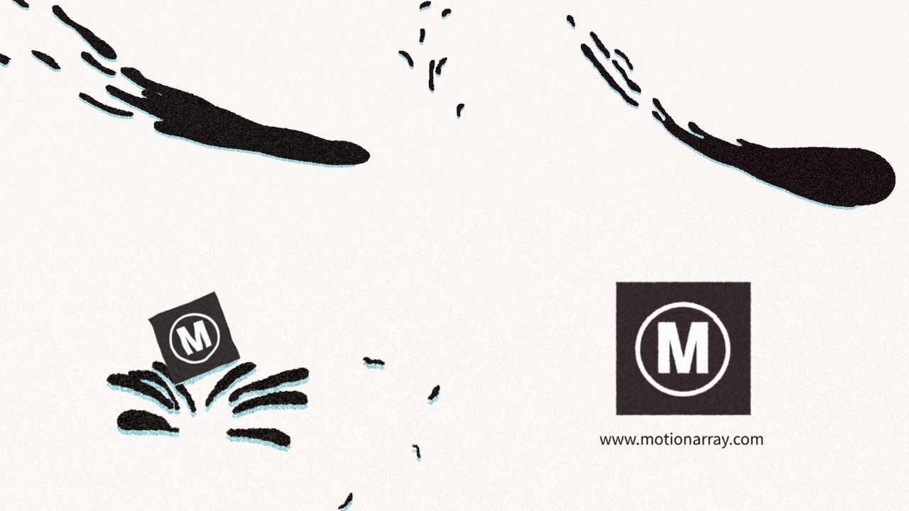 液体徽标艺术效果素材库精选AE模板