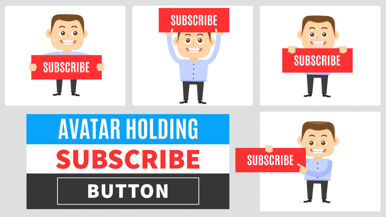 有趣创意的头像动画素材库精选AE模板