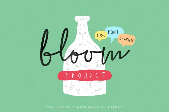 The Bloom Project Font素材之家精选英文字体