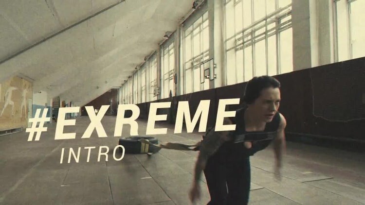 动感活力的极限运动介绍素材库精选AE模板