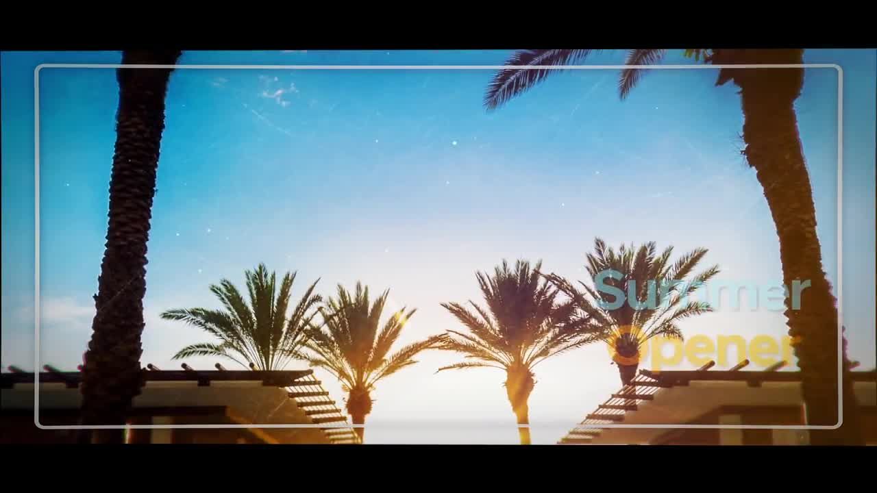 夏天时尚优雅动画片头素材库精选AE模板