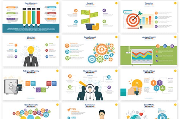 100,000+页面项目推介企业介绍PPT幻灯片模板合集v2 Powerpoint Presentation Template Update V.2插图(9)