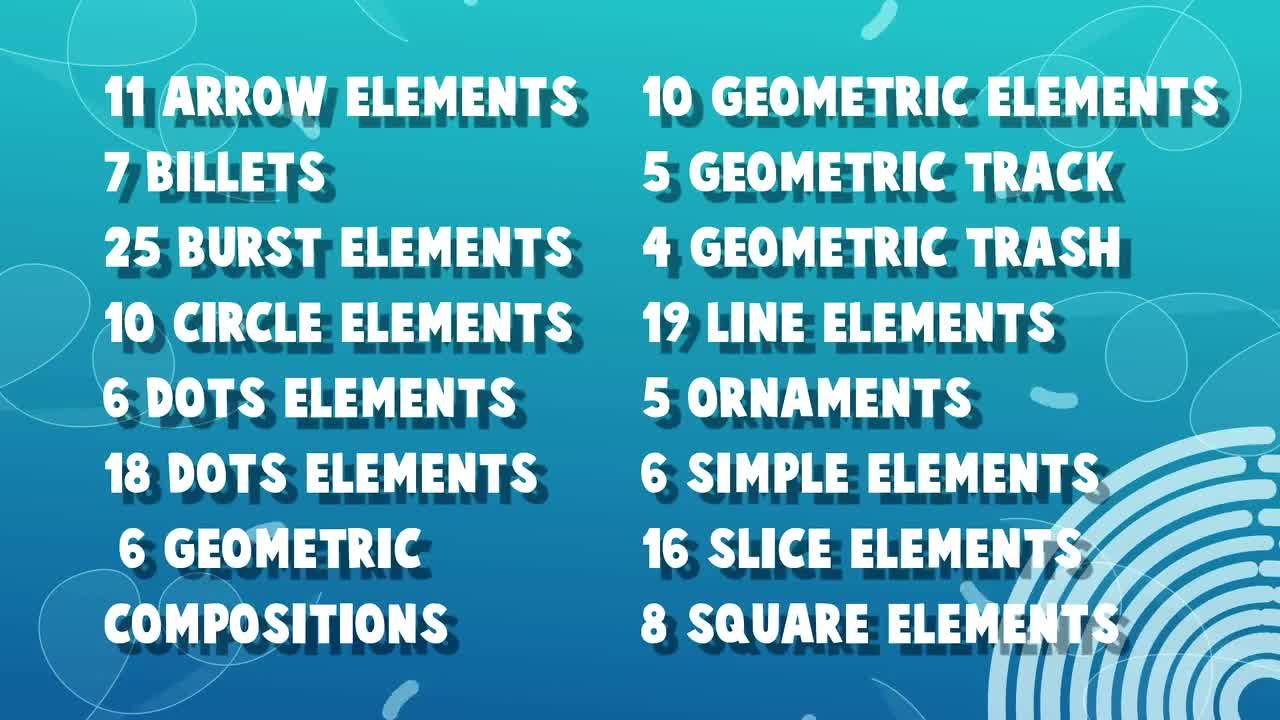 150个运动形状AE素材包