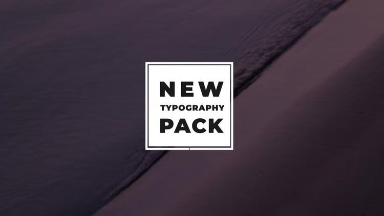 2种文本动画标题包ae模板