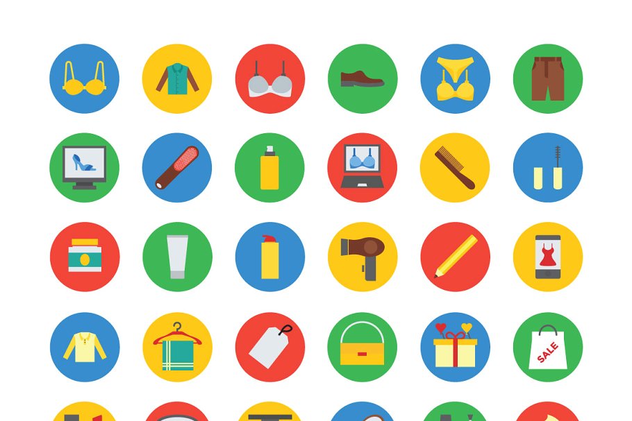 125+枚时尚主题矢量图标 125+ Fashion Vector Icons插图(4)