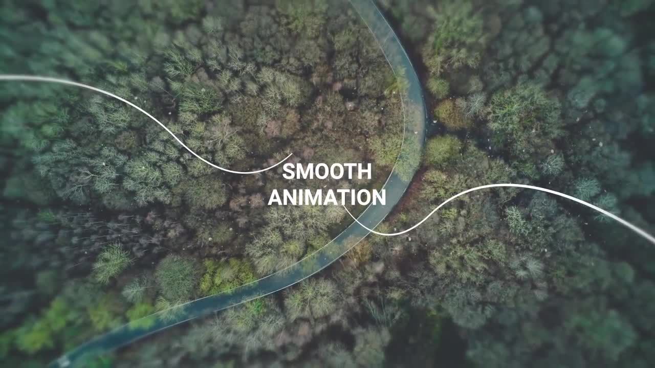 微妙的平行效果和动态粒子视觉素材库精选AE模板