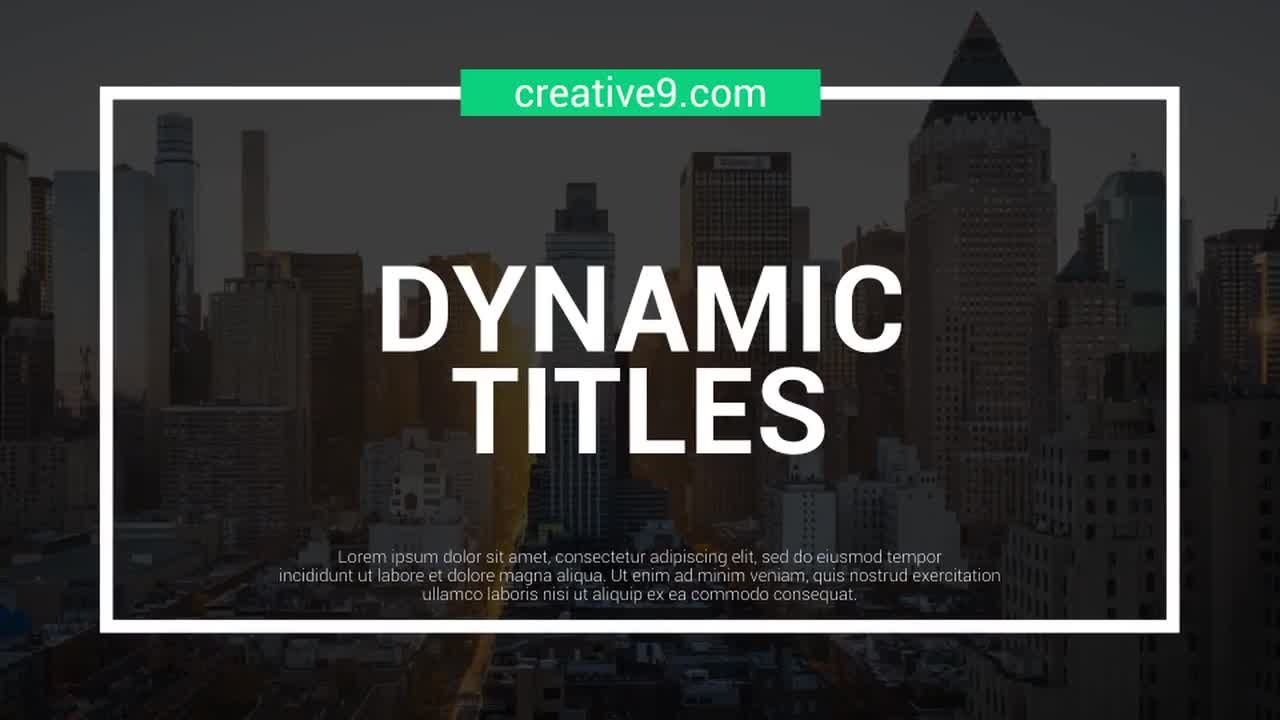 12个动态线标题全屏动画素材库精选AE模板