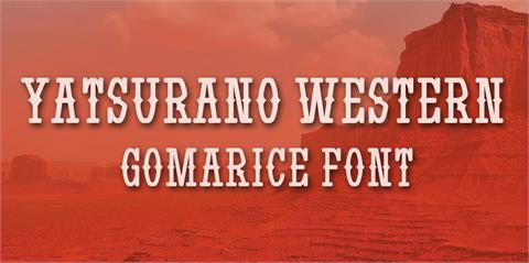 Yatsurano Western font素材之家精选英文字体