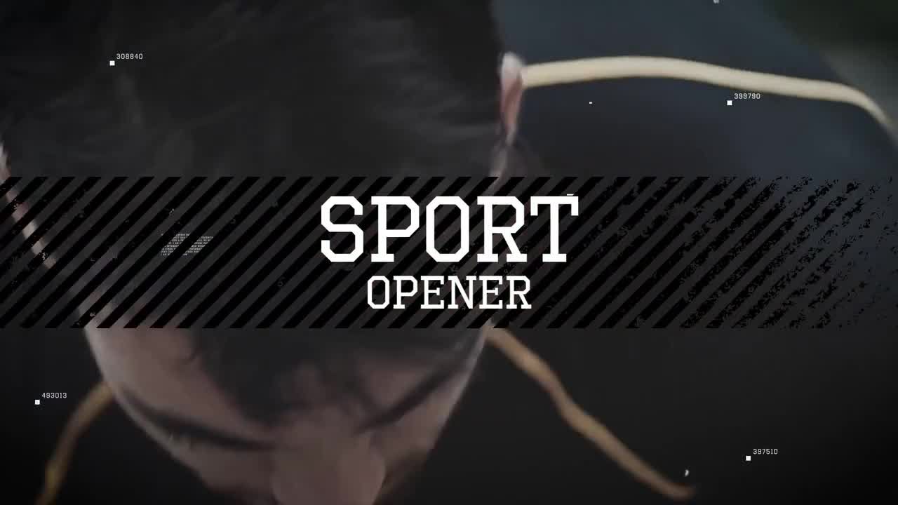 分屏效果的体育开场动画素材库精选PR模板