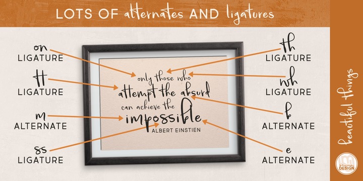 Beautiful Things Font插图1