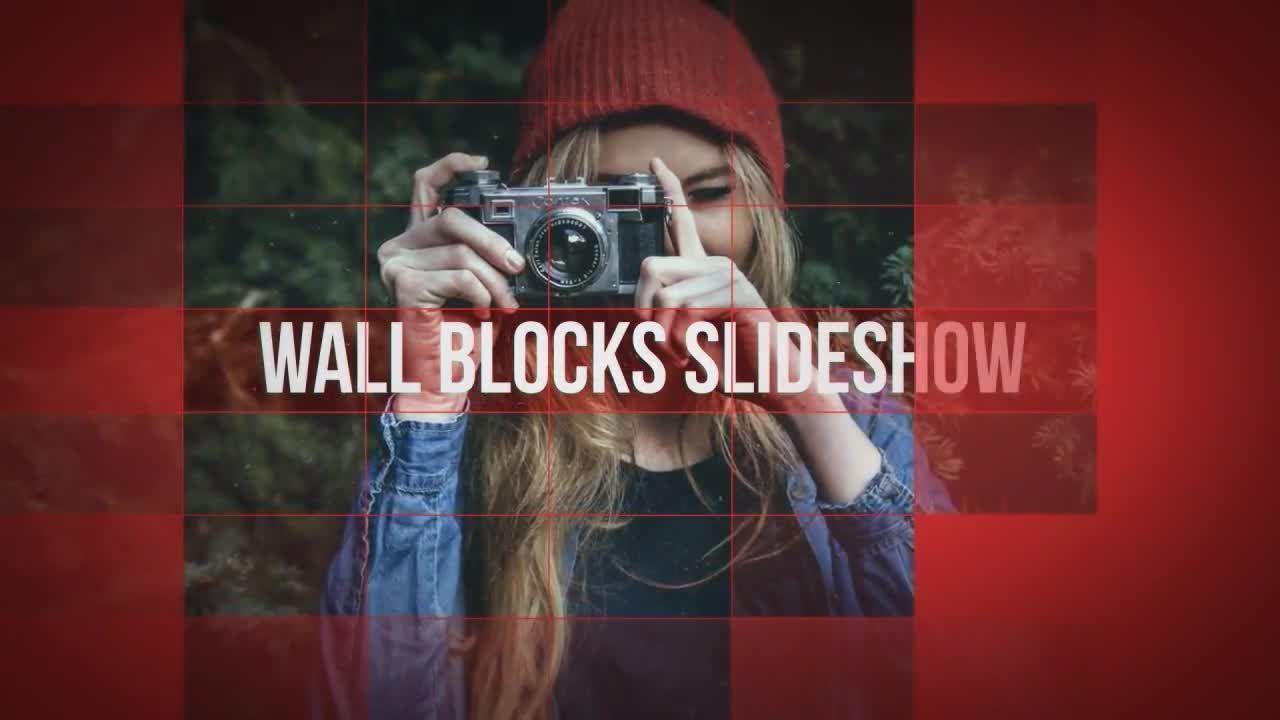 墙块幻灯片素材库精选AE模板