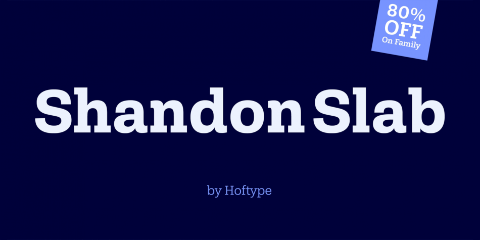 Shandon Slab Font Family素材之家精选英文字体