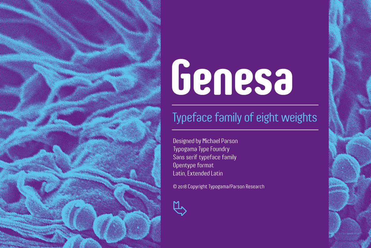 Genesa Font Family插图