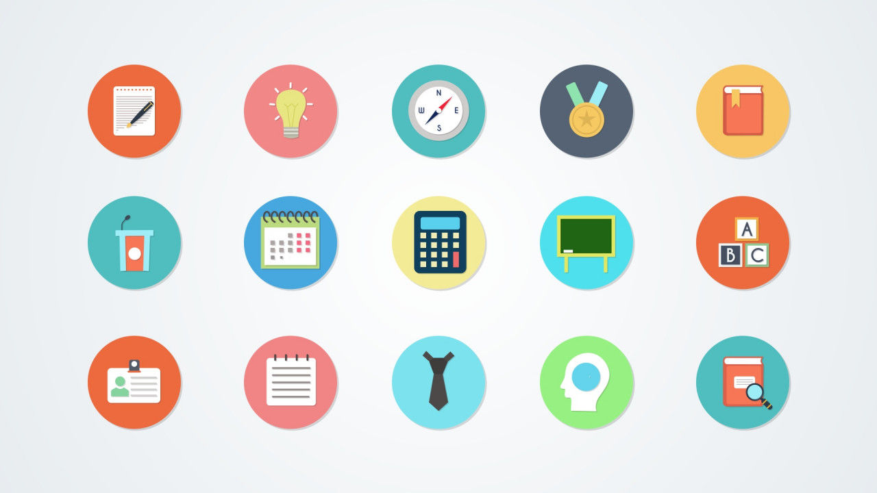 明亮且动态的教育信息图表素材库精选AE模板