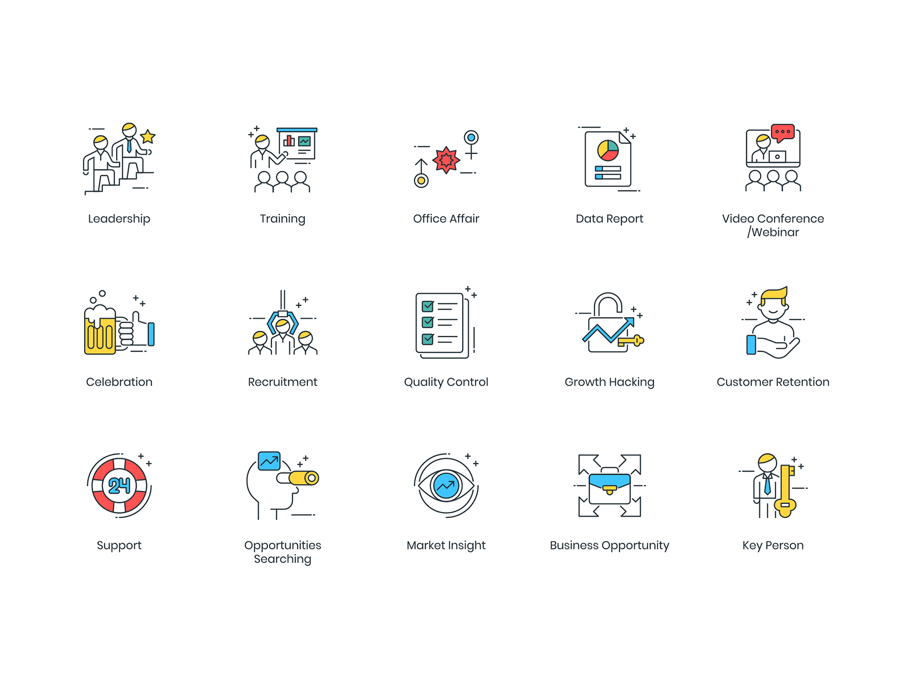 商业合作概念图标套装下载[Ai]插图(5)