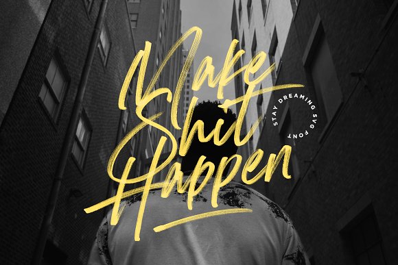 CreativeMarket Stay Dreaming SVG Font插图4